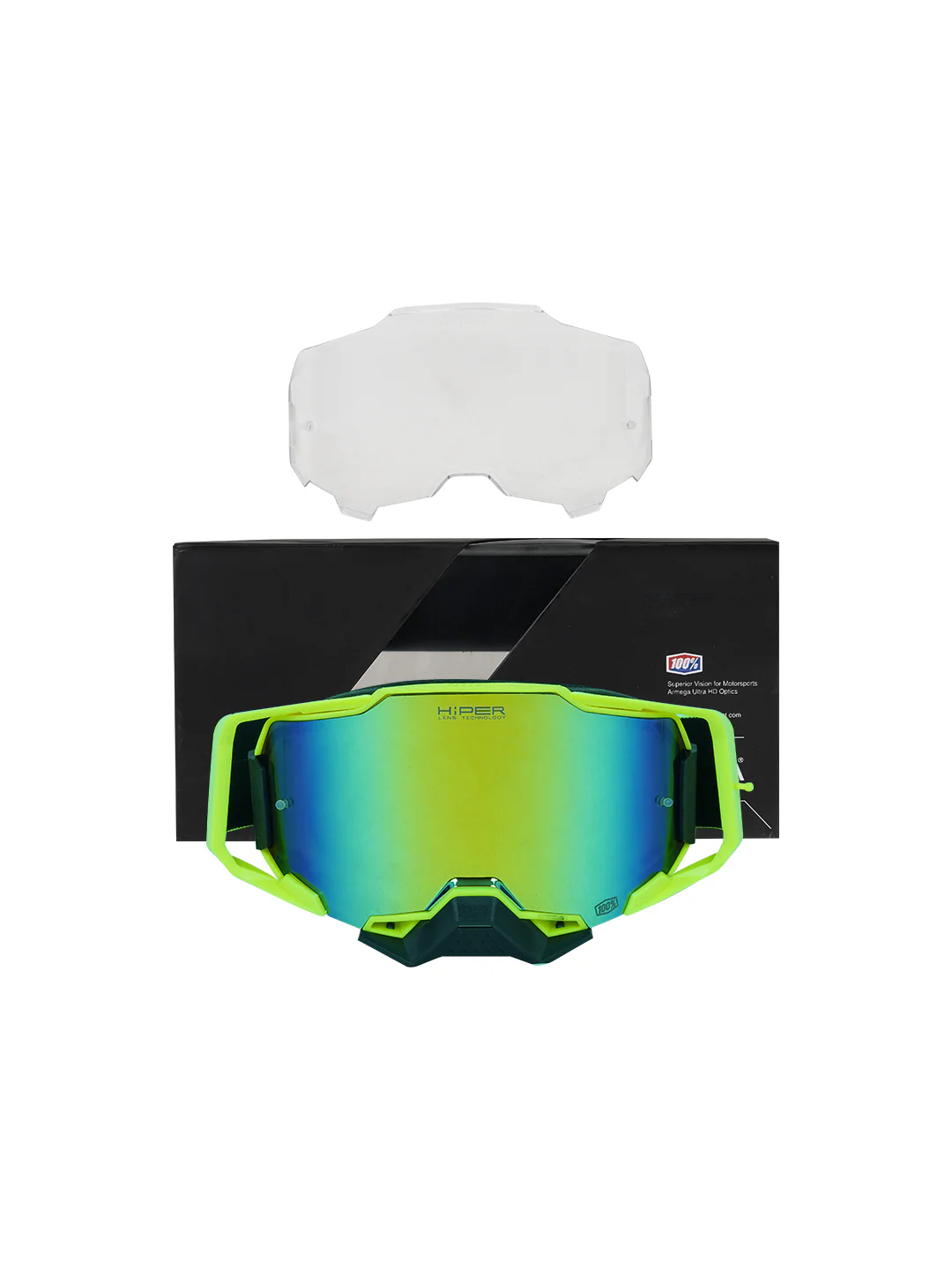 100% Armega Replica Goggles With Box YLW.F BLK.N BLU GOLD Tint - Image 3