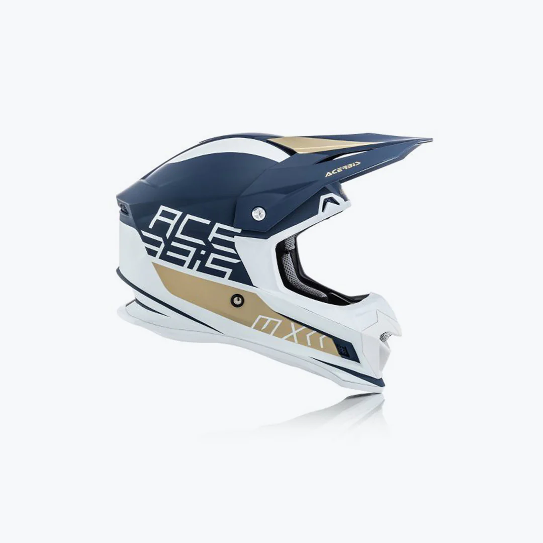 ACERBIS Profile 4 Helmet White Blue - Image 3