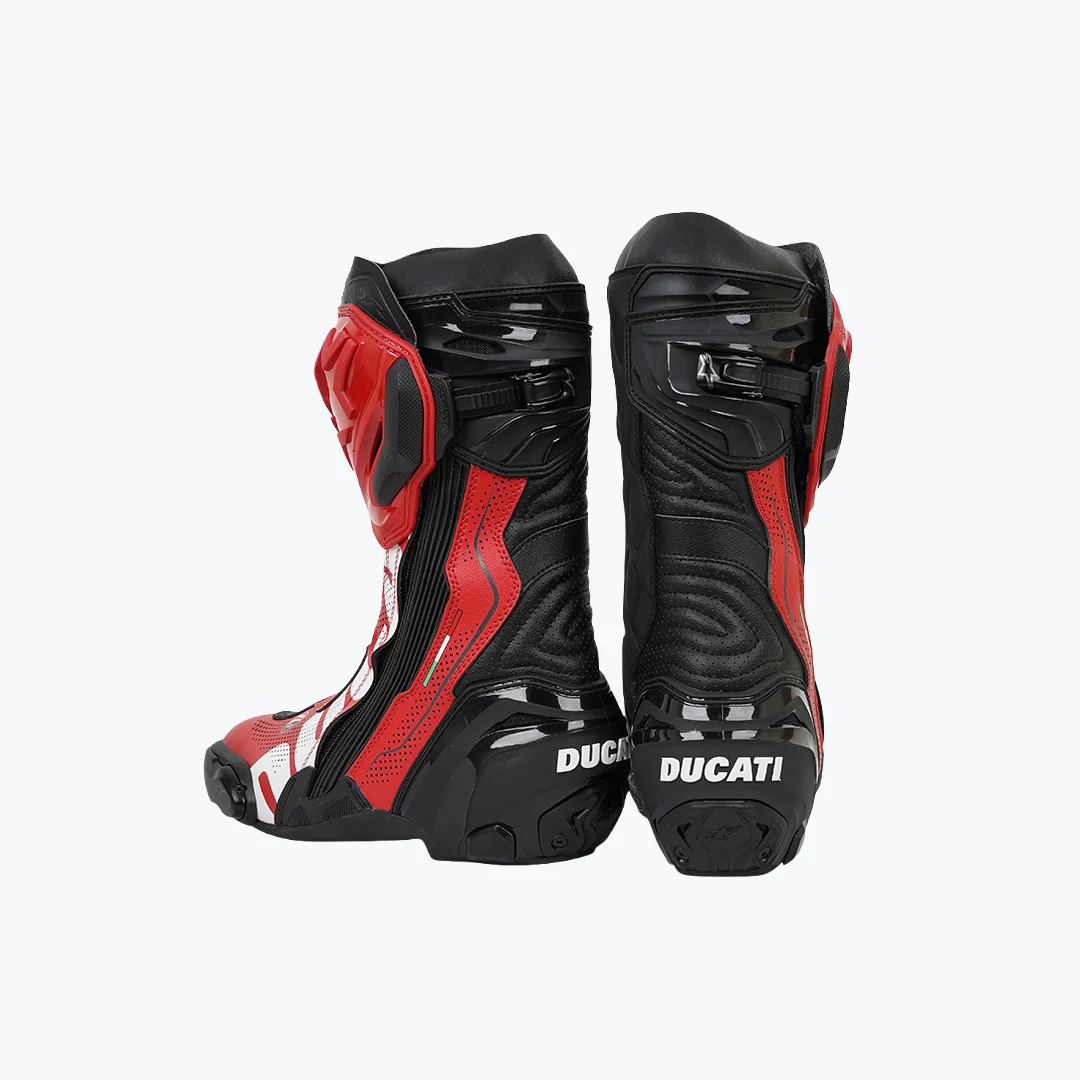 ALPINESTARS DUCATI DUC COR AIR V6 BOOT BLK BRIG RED WHT 43 - Image 3