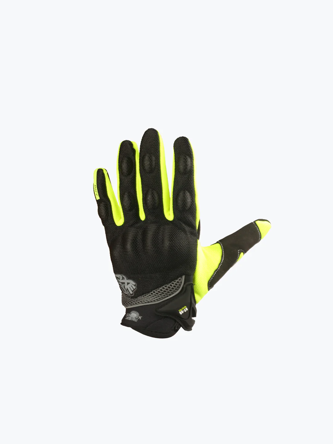 AXE Racing Gloves ST09 Black Yellow - Image 3