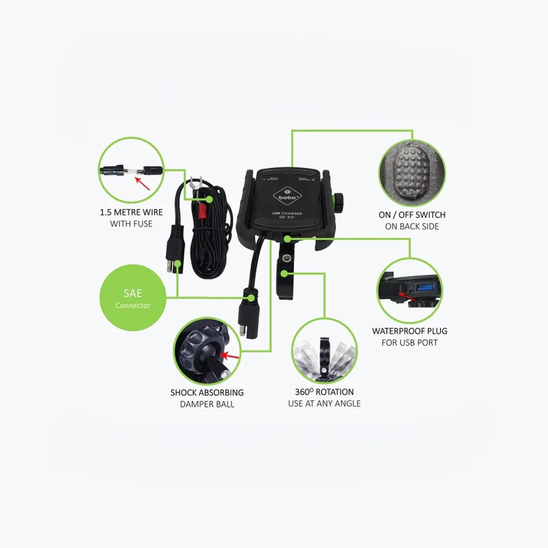 BOBO BM1 PRO PLUS JAW-GRIP BIKE PHONE HOLDER - Image 3