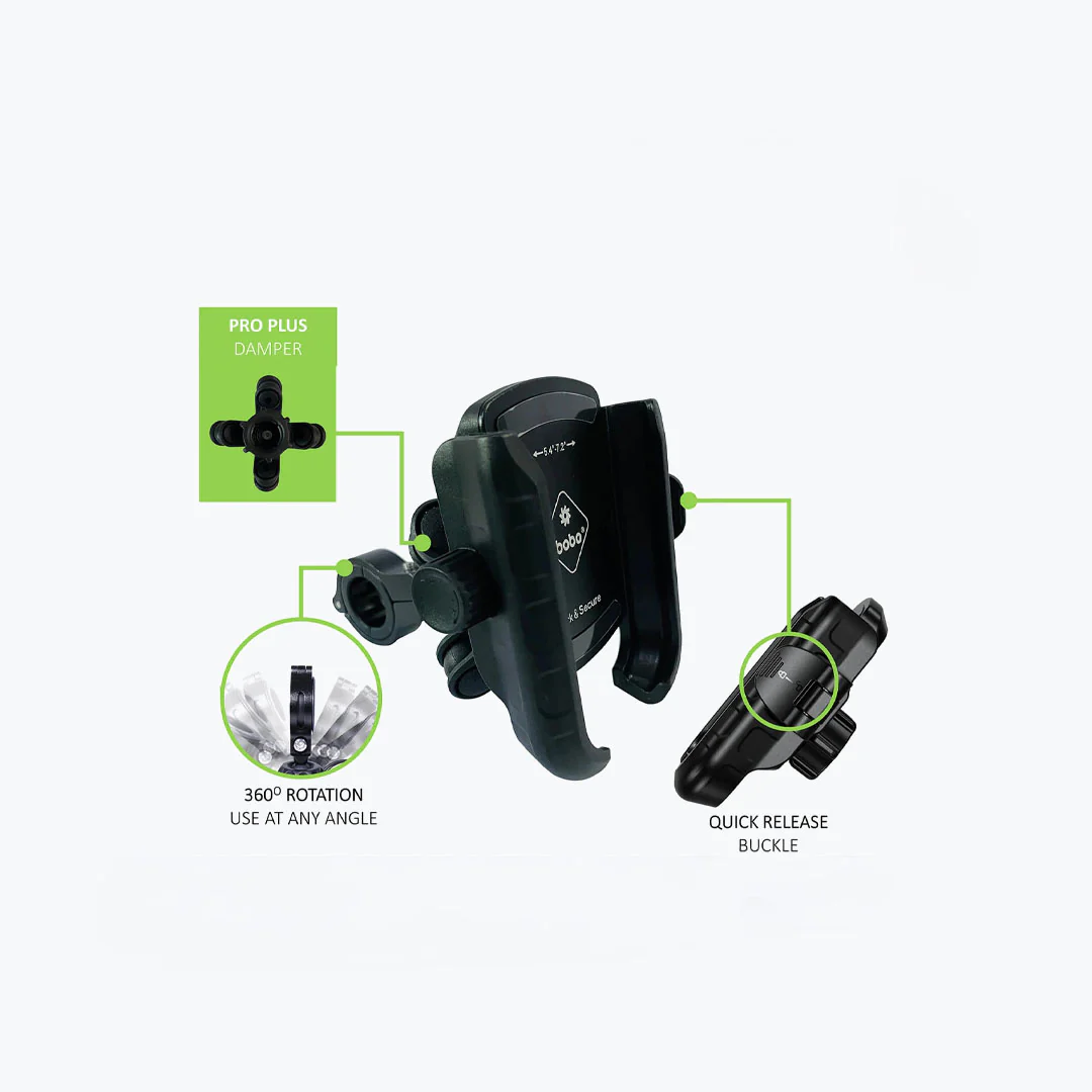 BOBO BM14 PRO PLUS PHONE HOLDER WITH VIBRATION Black - Image 3