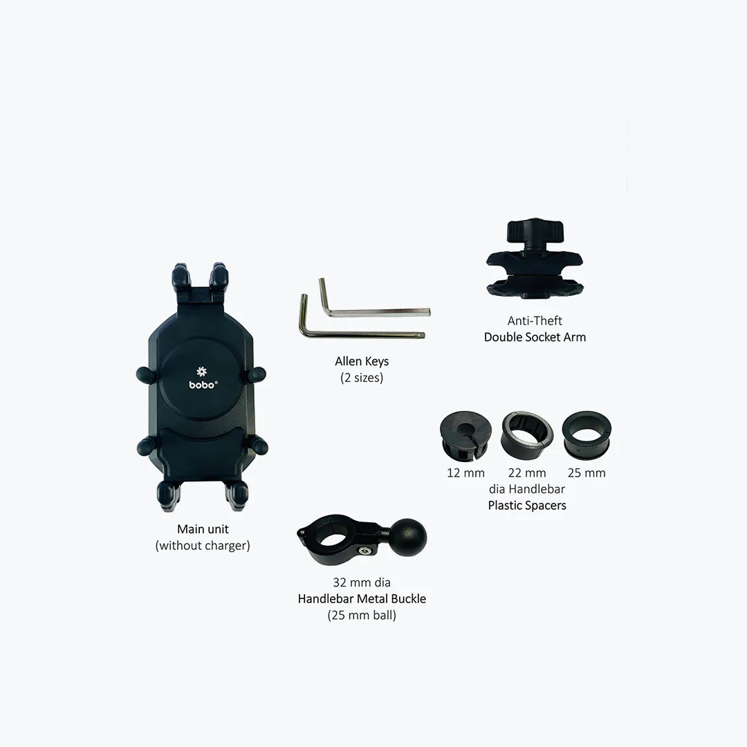 BOBO BM17H PRO HANDLEBAR ANTI-VIBRATION MOBILE HOLDER - Image 4