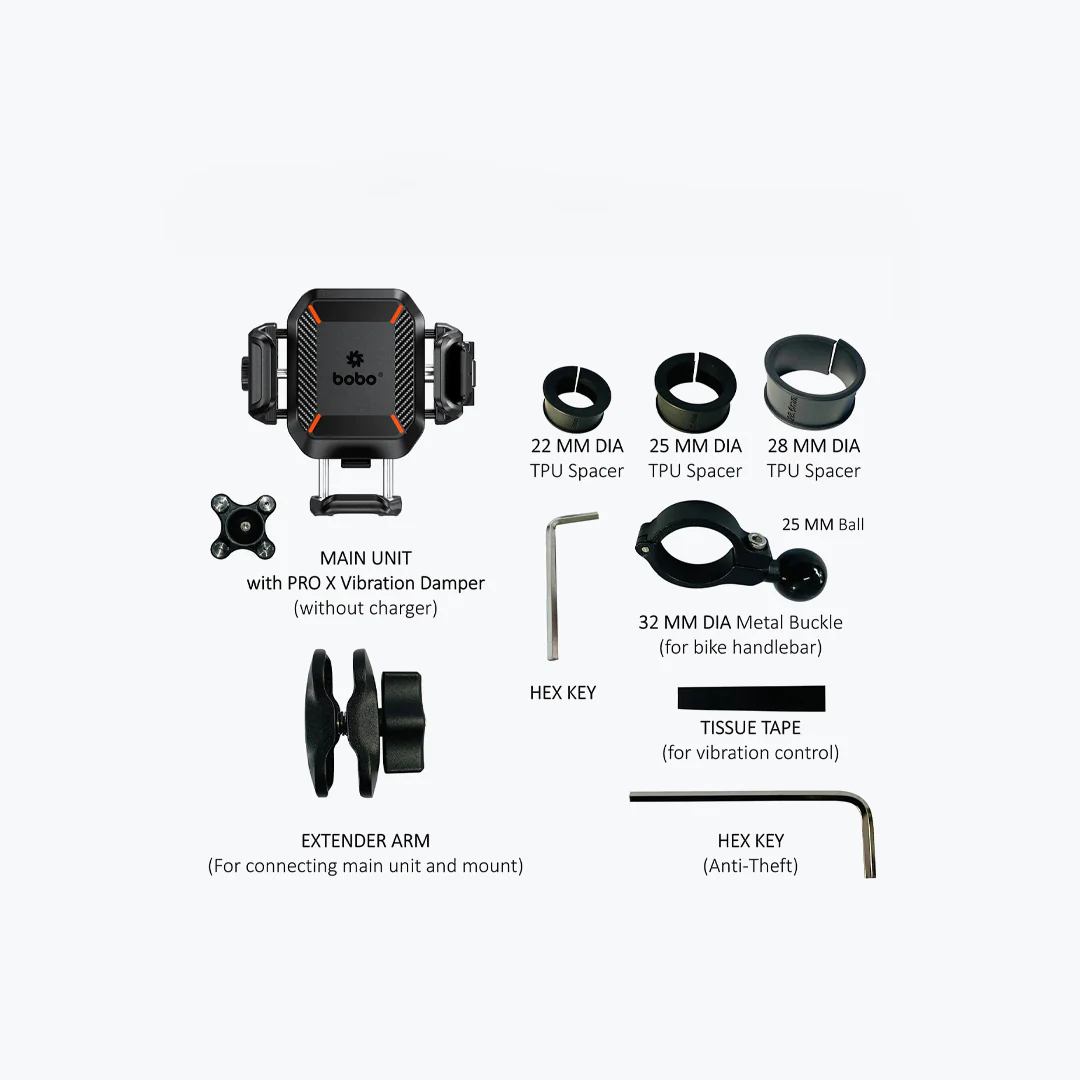 BOBO BM22H PRO HANDLEBAR MOUNT ANTI VIBRATION - Image 4