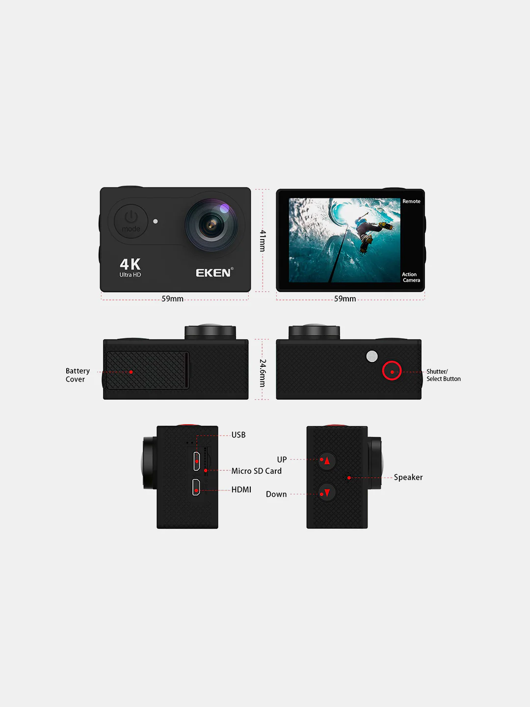 EKEN H9R Action Camera - Image 6
