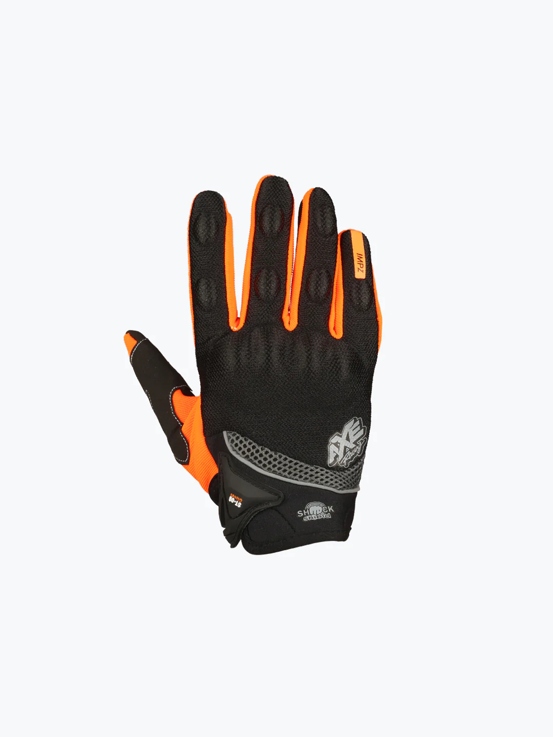 AXE Racing Gloves St09 Black Orange - Image 6