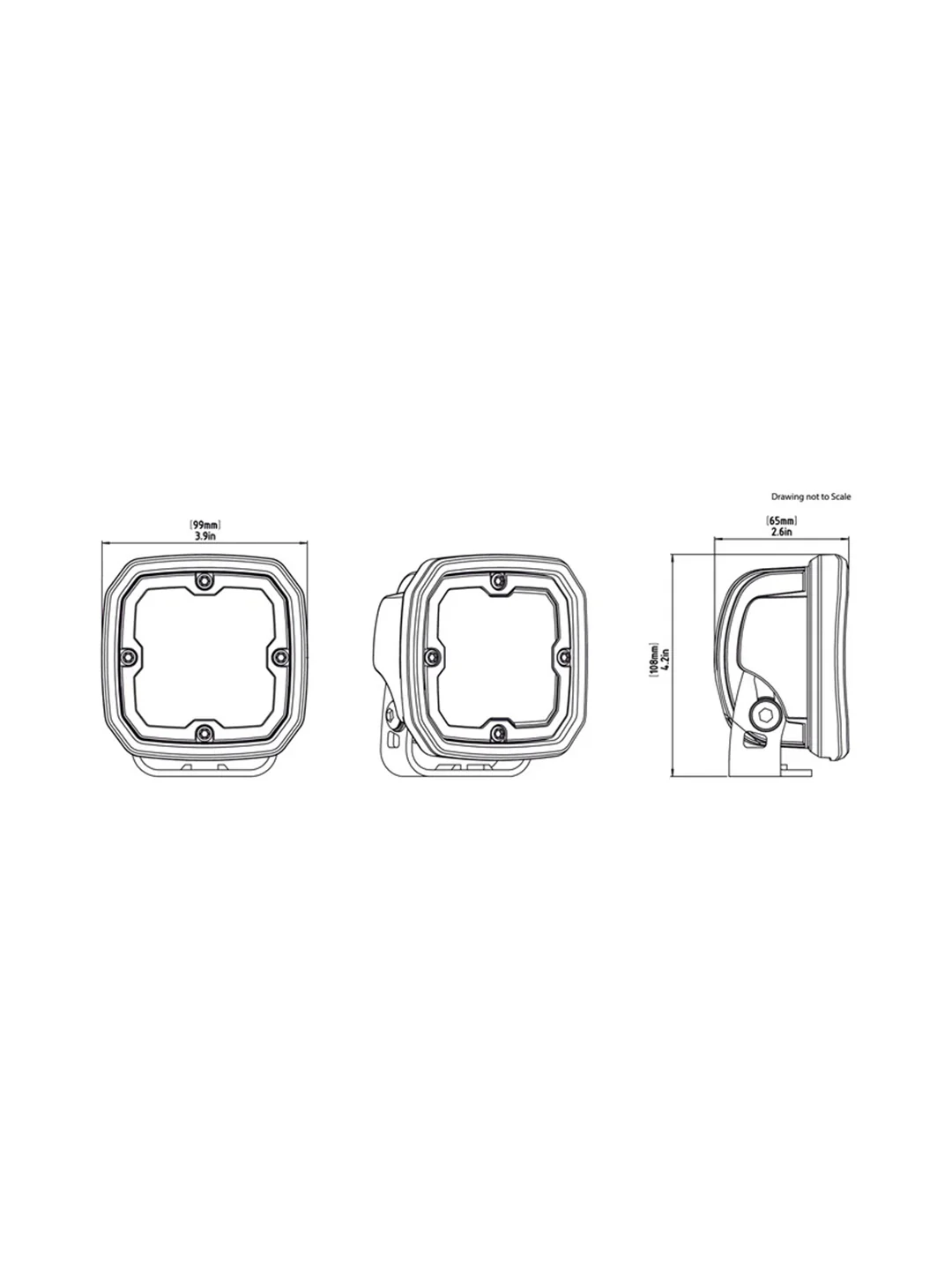 Denali D4 v2.0 Trioptic Auxiliary Fog Light - Image 4