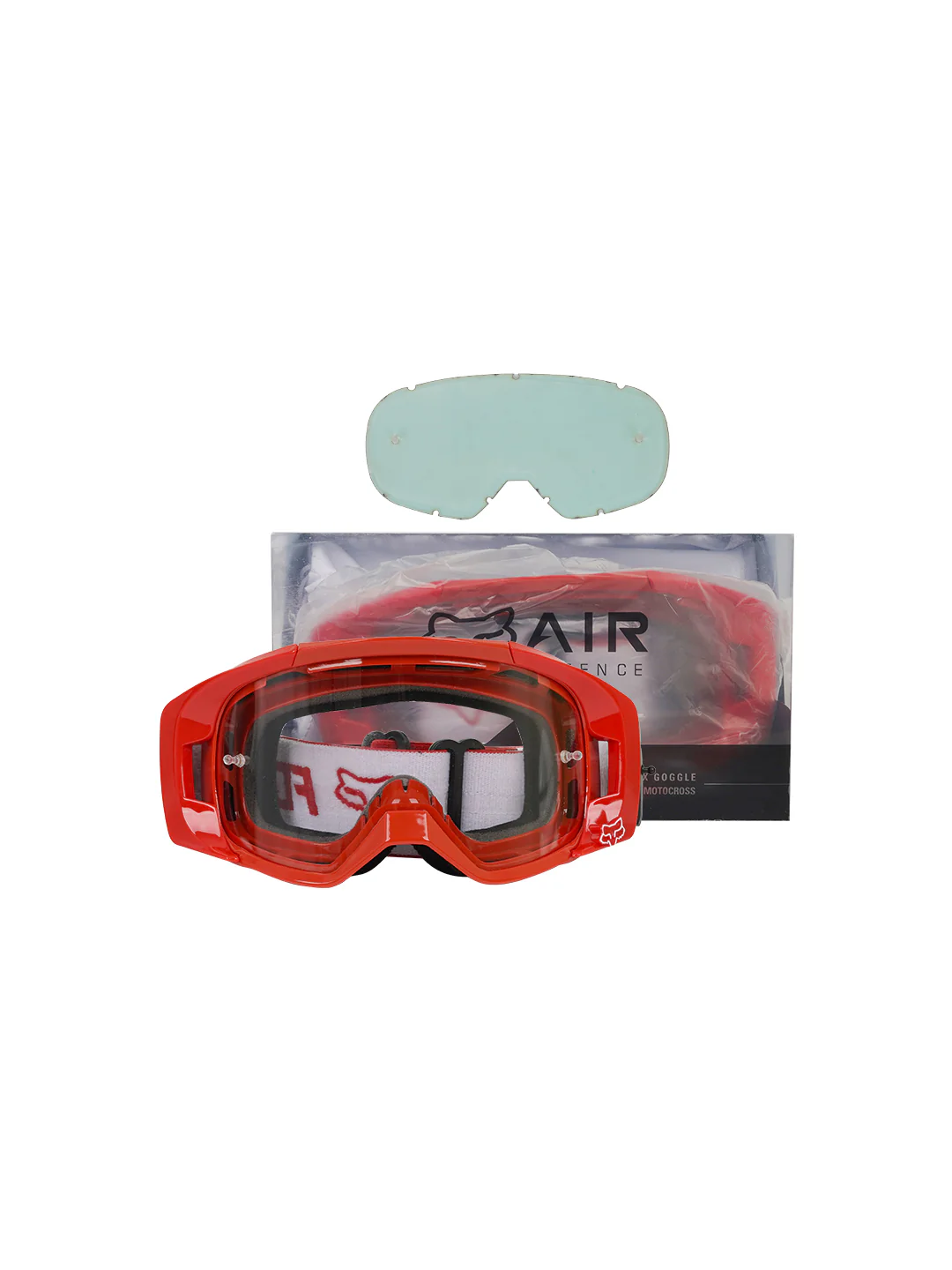 FOX Replica Goggles With Box RED.F CLEAR Tint - Image 3