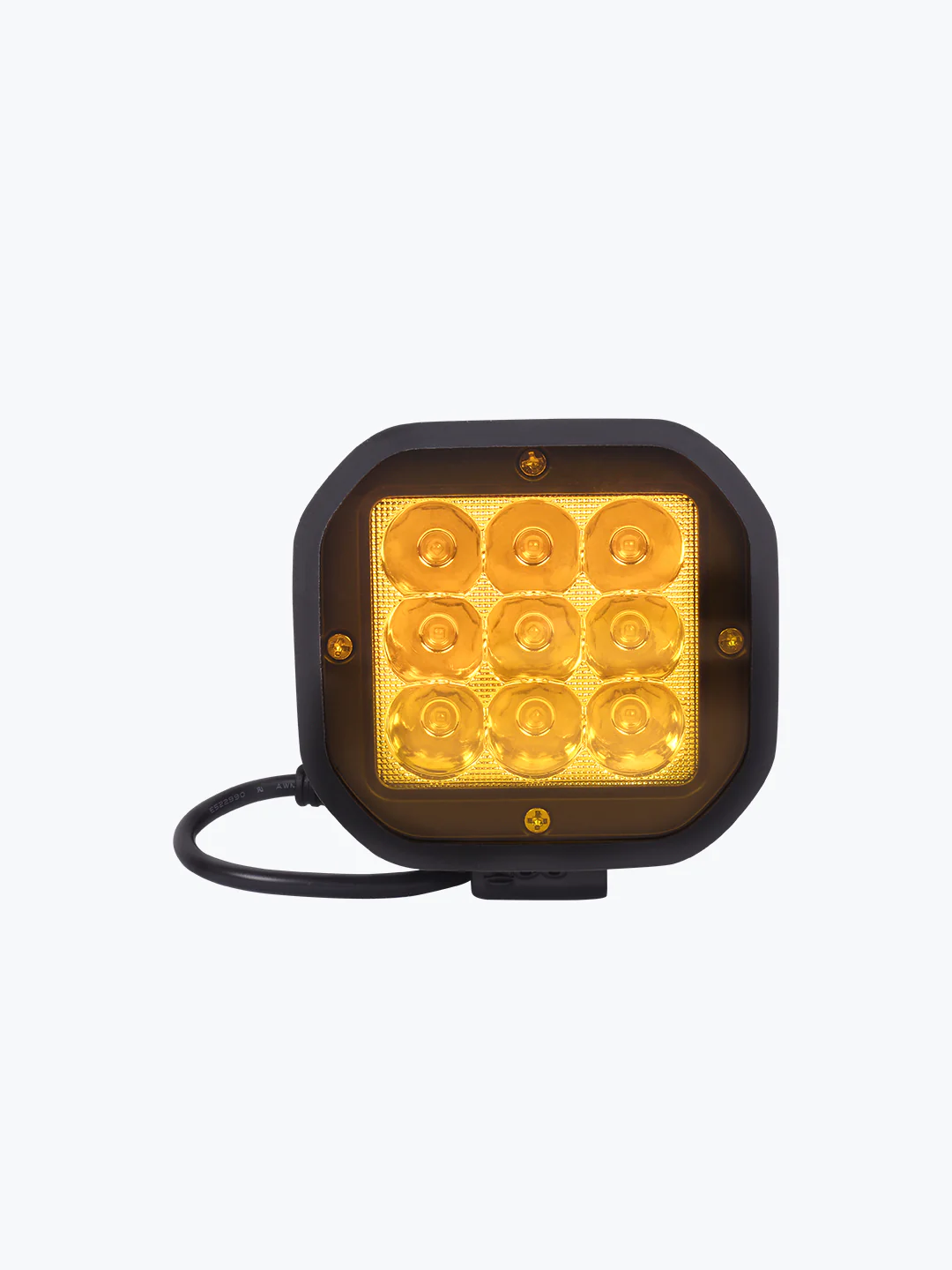 HJG 9 LED Fog Light With Yellow Cap Premium Pair - Image 4