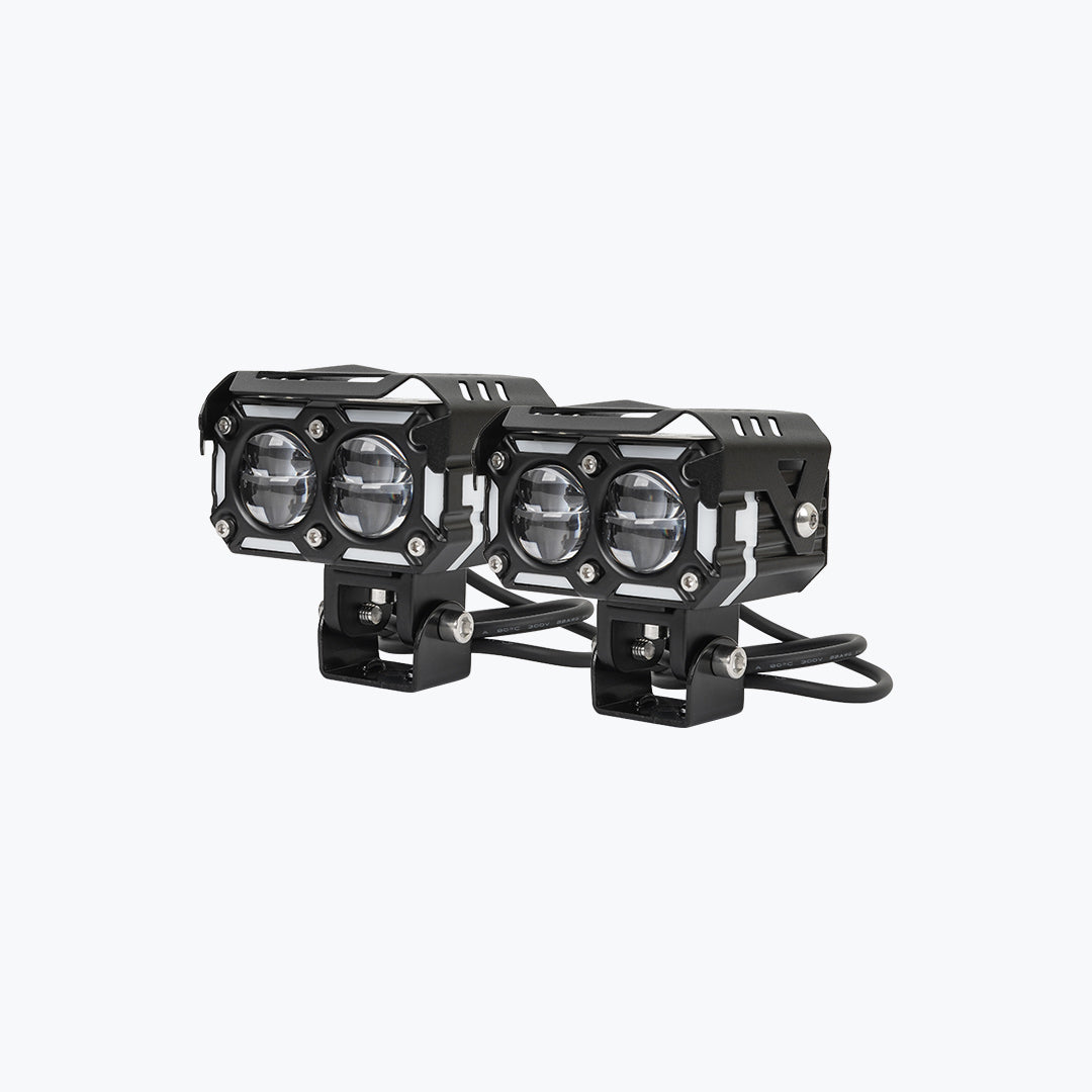 HJG Universal 2 LED Rectangular Fog Light With Wire Harness - Image 4