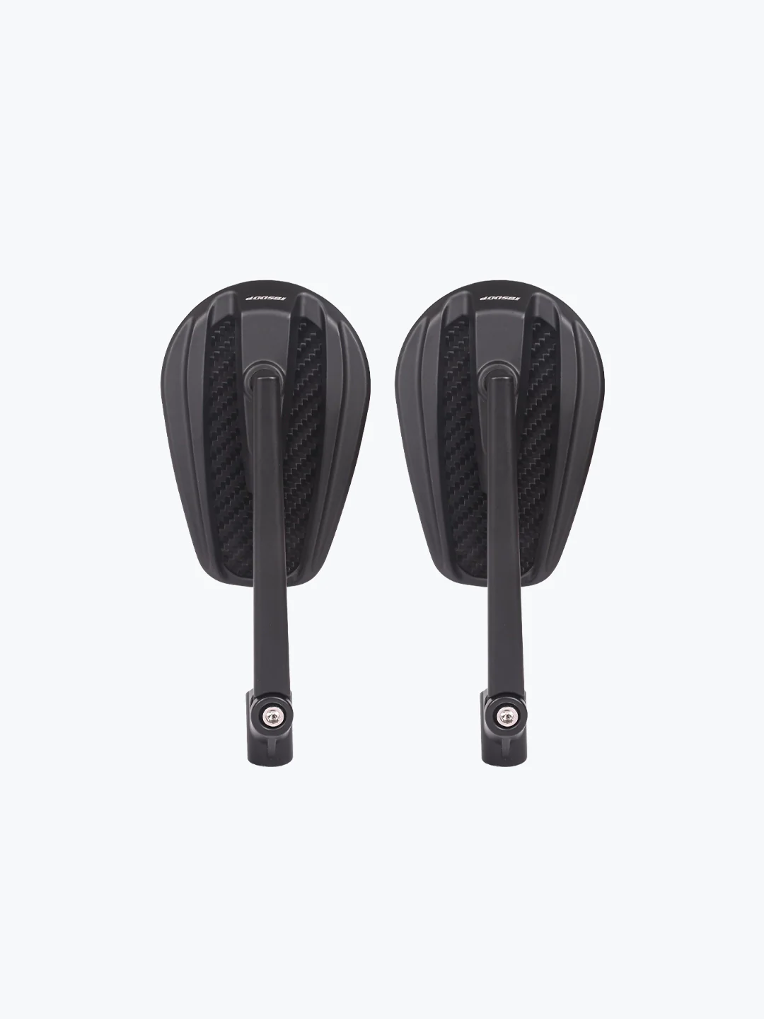 Inverted Alloy CNC Carbon Fiber Curve Mirror - Image 2