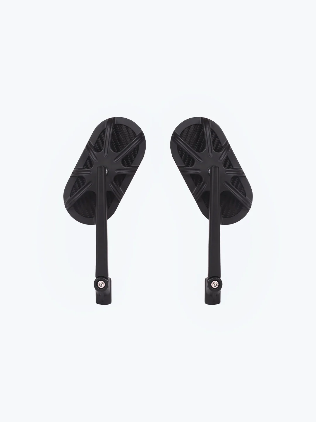 Inverted Alloy CNC Carbon Fiber Oval Mirror - Image 6