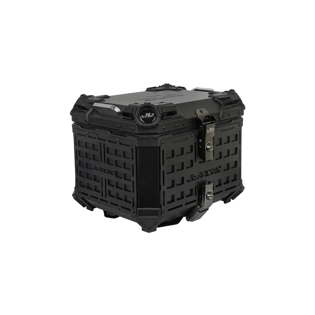 JB RACING Top Case 45L BLACK FENCE V1.0 PREMIUM BLACK WITH BACKREST PAD - Image 3