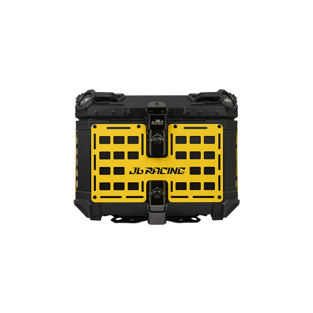 JB RACING Top Case 45L FENCE V1.0 PREMIUM BLACK WITH BACKREST PAD