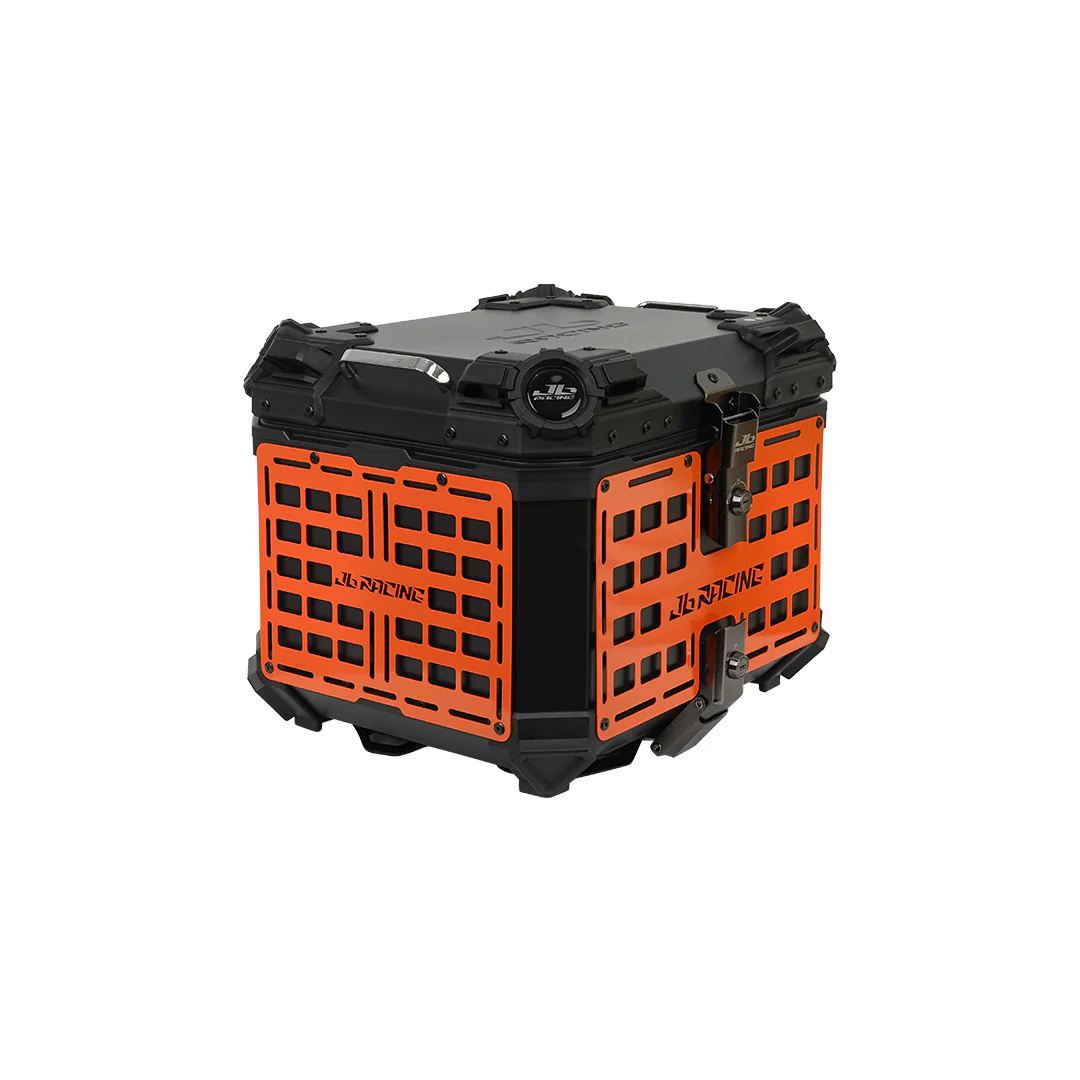JB RACING Top Case 45L FENCE V1.0 PREMIUM BLACK WITH BACKREST PAD - Image 10