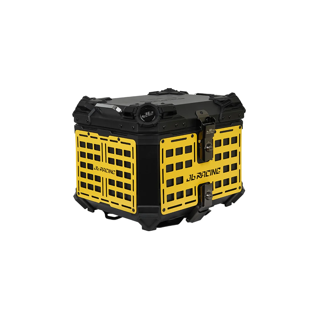 JB RACING Top Case 45L FENCE V1.0 PREMIUM BLACK WITH BACKREST PAD - Image 3