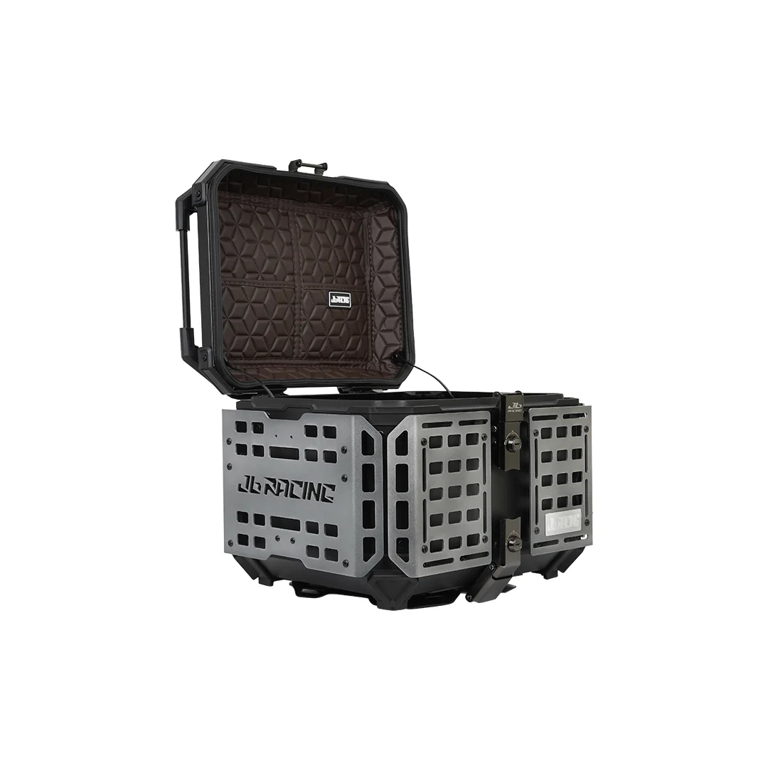JB RACING Top Case 45L FENCE V2.0 PREMIUM BLACK WITH BACKREST PAD - Image 11