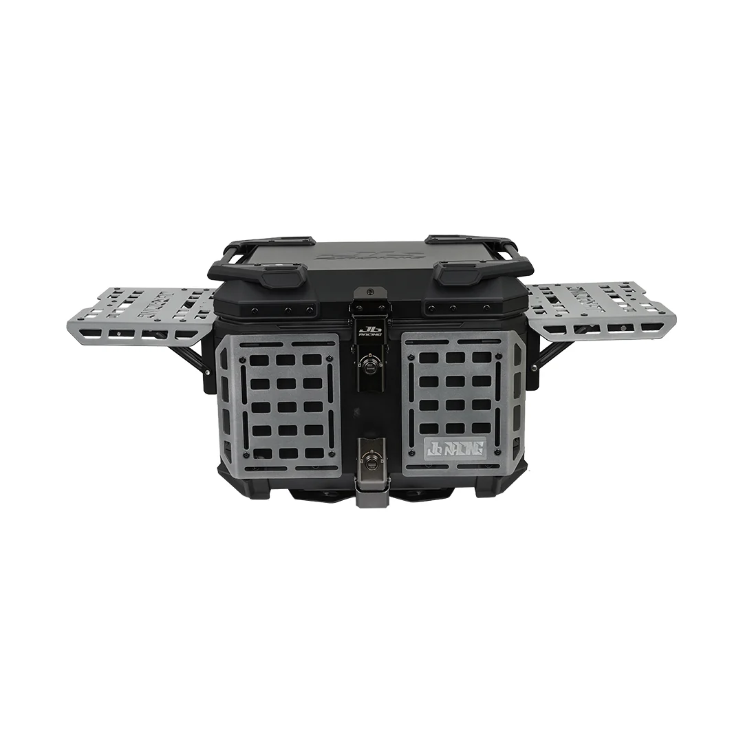 JB RACING Top Case 45L FENCE V2.0 PREMIUM BLACK WITH BACKREST PAD - Image 15