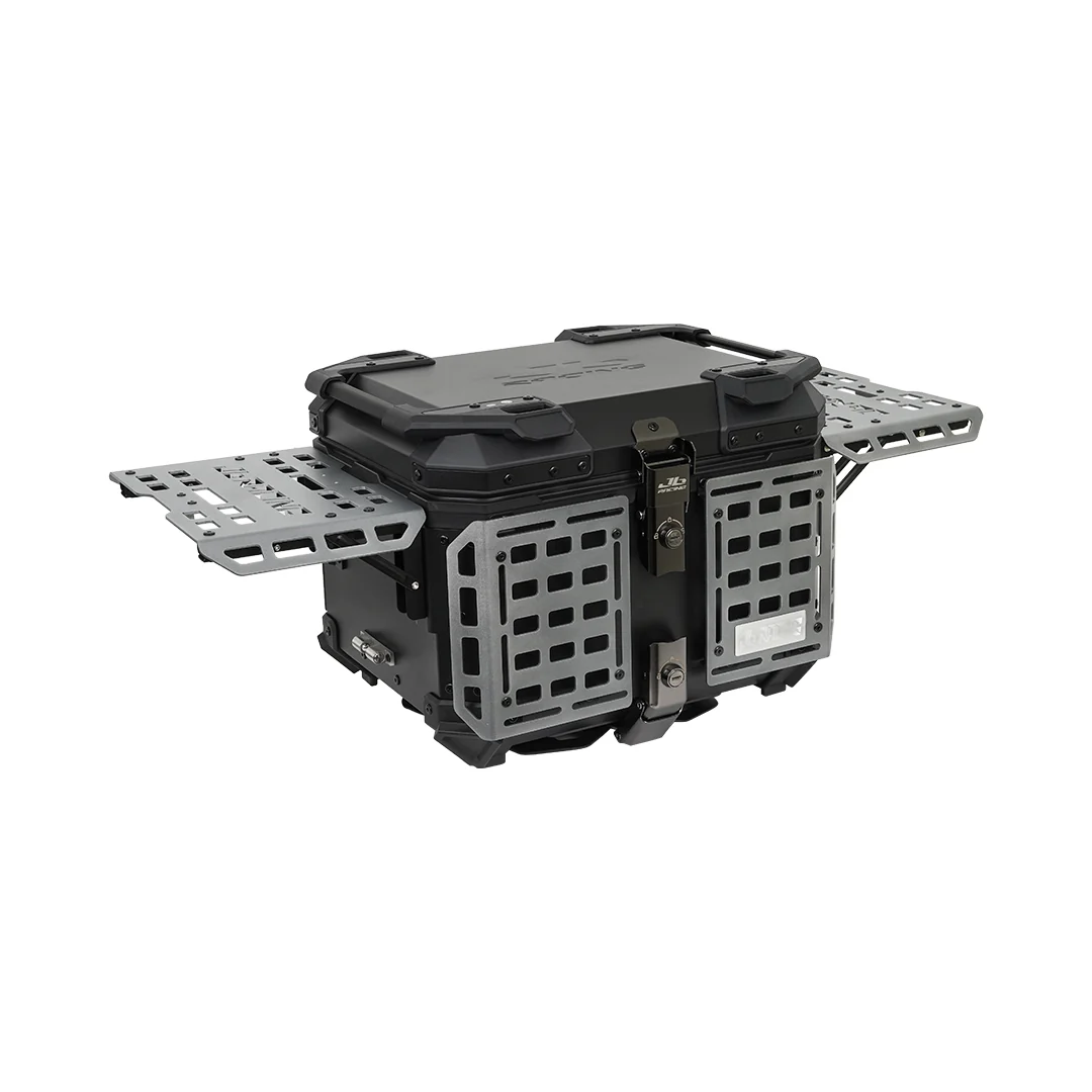 JB RACING Top Case 45L FENCE V2.0 PREMIUM BLACK WITH BACKREST PAD - Image 16