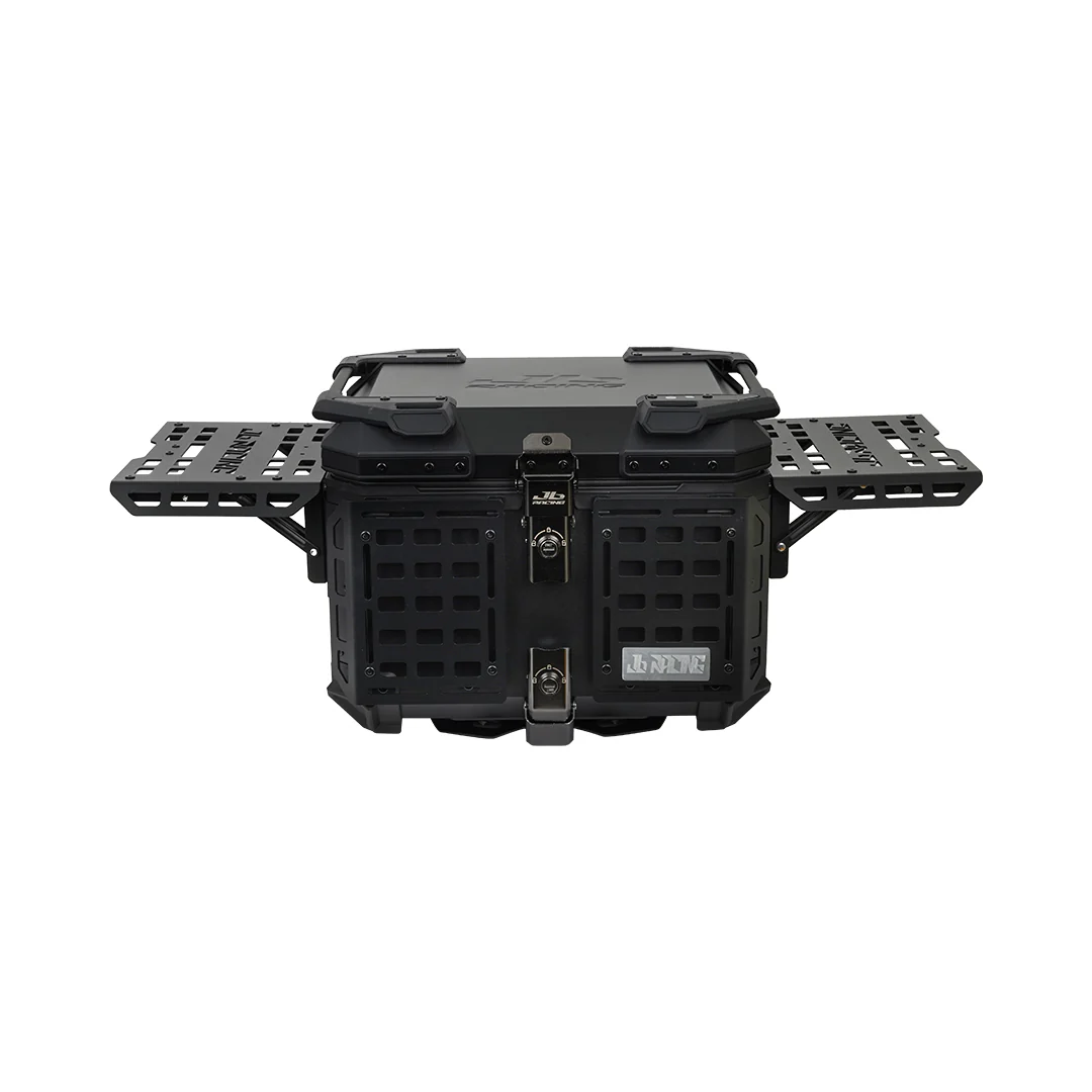 JB RACING Top Case 45L FENCE V2.0 PREMIUM BLACK WITH BACKREST PAD - Image 6