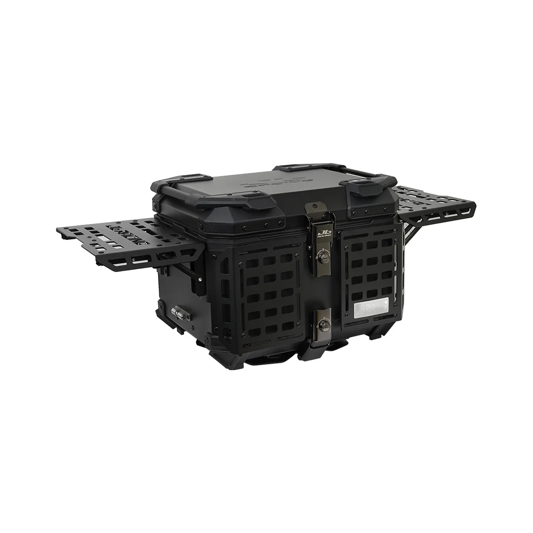 JB RACING Top Case 45L FENCE V2.0 PREMIUM BLACK WITH BACKREST PAD - Image 7