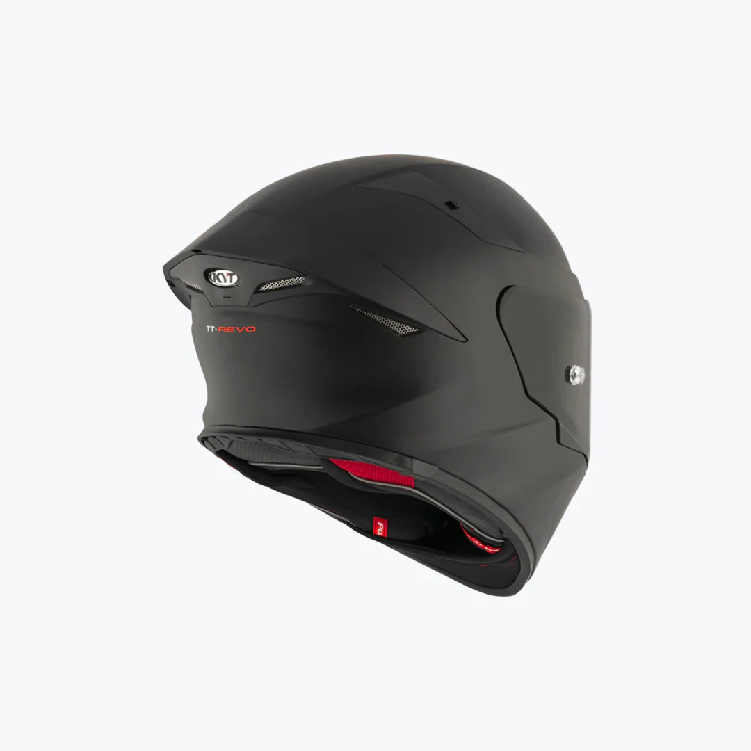 KYT TT REVO PLAIN MATT BLACK - Image 3