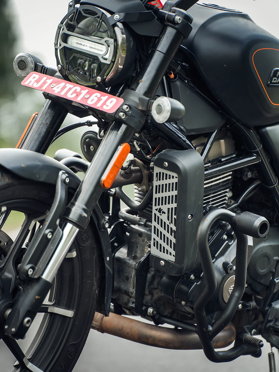 Legundary Harley Davidson 440X Vector Radiator Grill Aluminium - Image 2