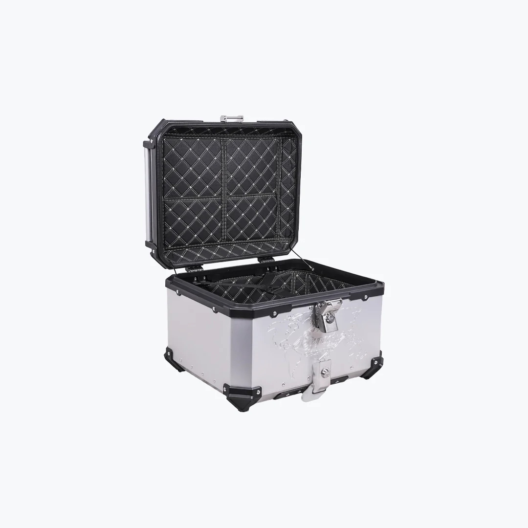 Legundary Fort Knox Series Top Case 55L Aluminium With Backrest Pad - Image 11