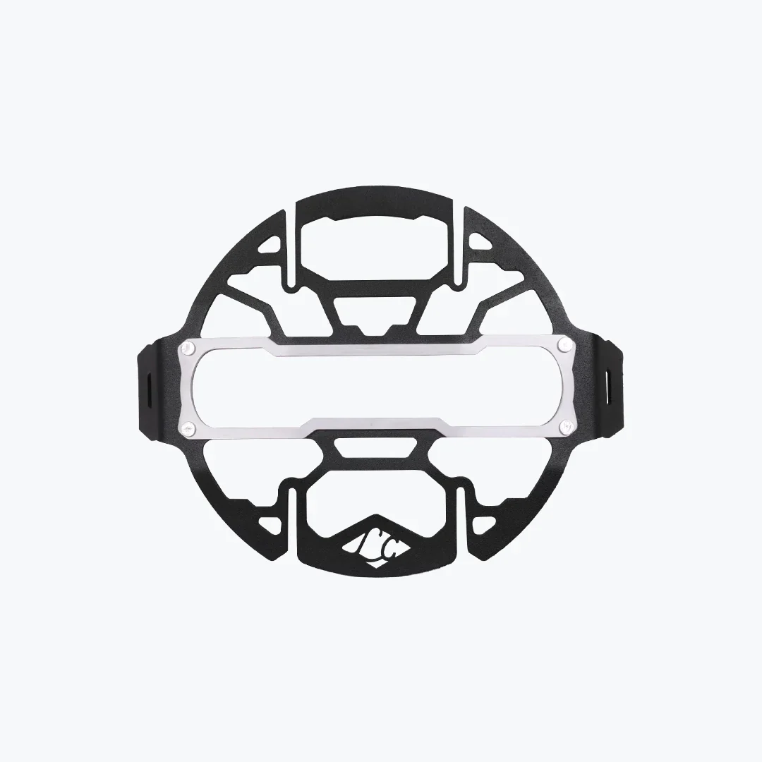 LEGUNDARY SCRAM 440 COSMIC HEADLIGHT GRILL BLACK & SILVER - Image 2