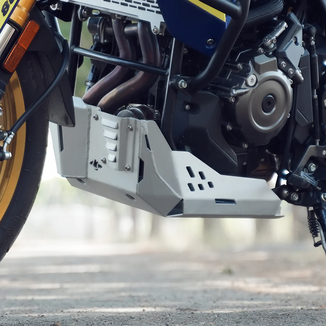 Legundary Suzuki V Strom 800DE Vambrace Bash Plate Silver - Image 3