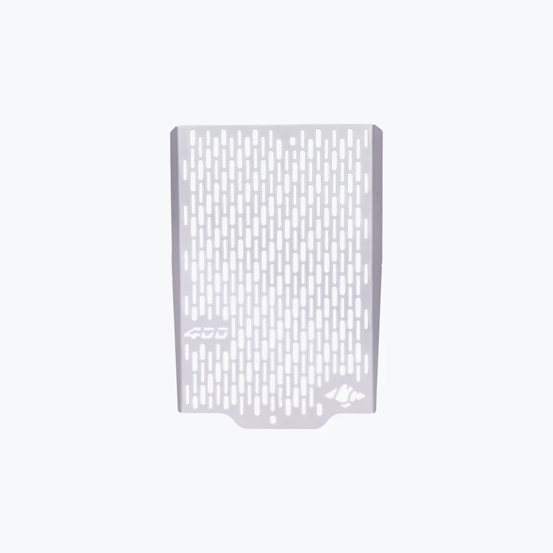 LEGUNDARY TRIUMPH SPEED 400/SCRAMBLER 400XC/T4/THRUXTON/ VECTOR RADIATOR GRILL SILVER - Image 4