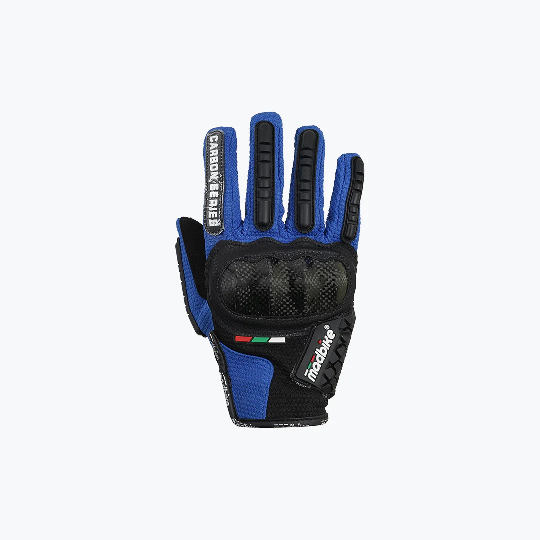 MADBIKE CARBON SERIES MAD06 GLOVES BLACK BLUE - Image 3