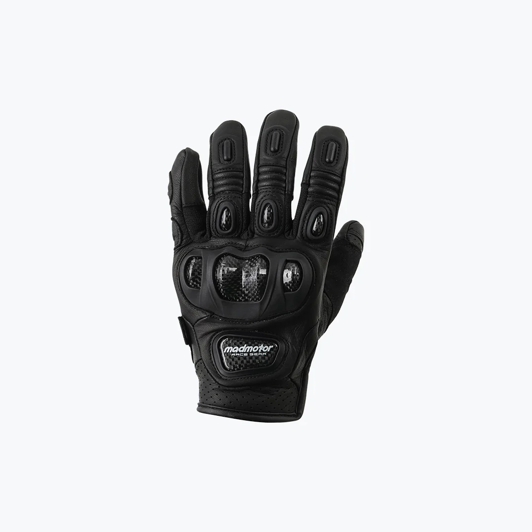 MADMOTOR CARBON MT-22 GLOVES BLACK - Image 3