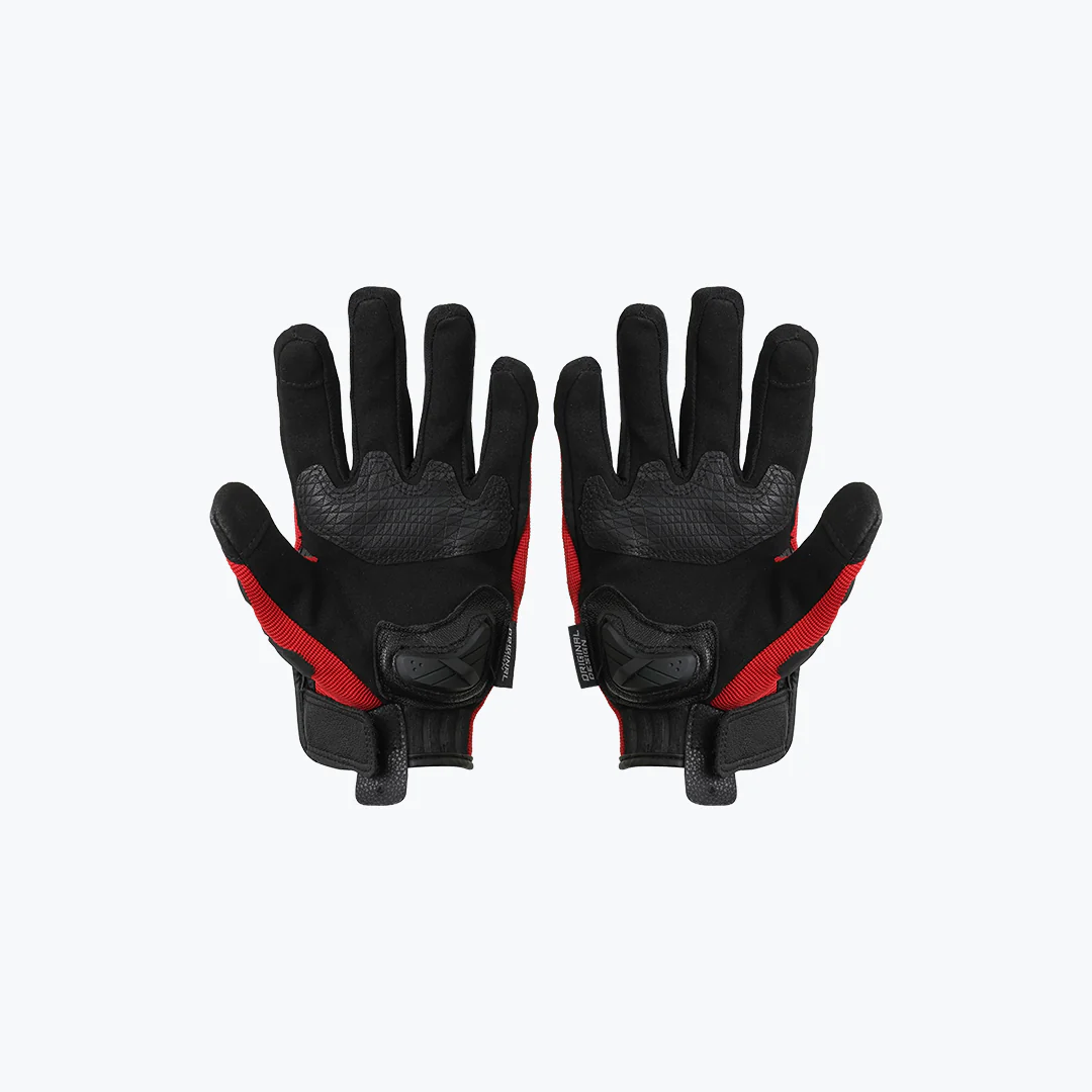 MADMOTOR MT TIRE MT-37 GLOVES BLACK RED - Image 2