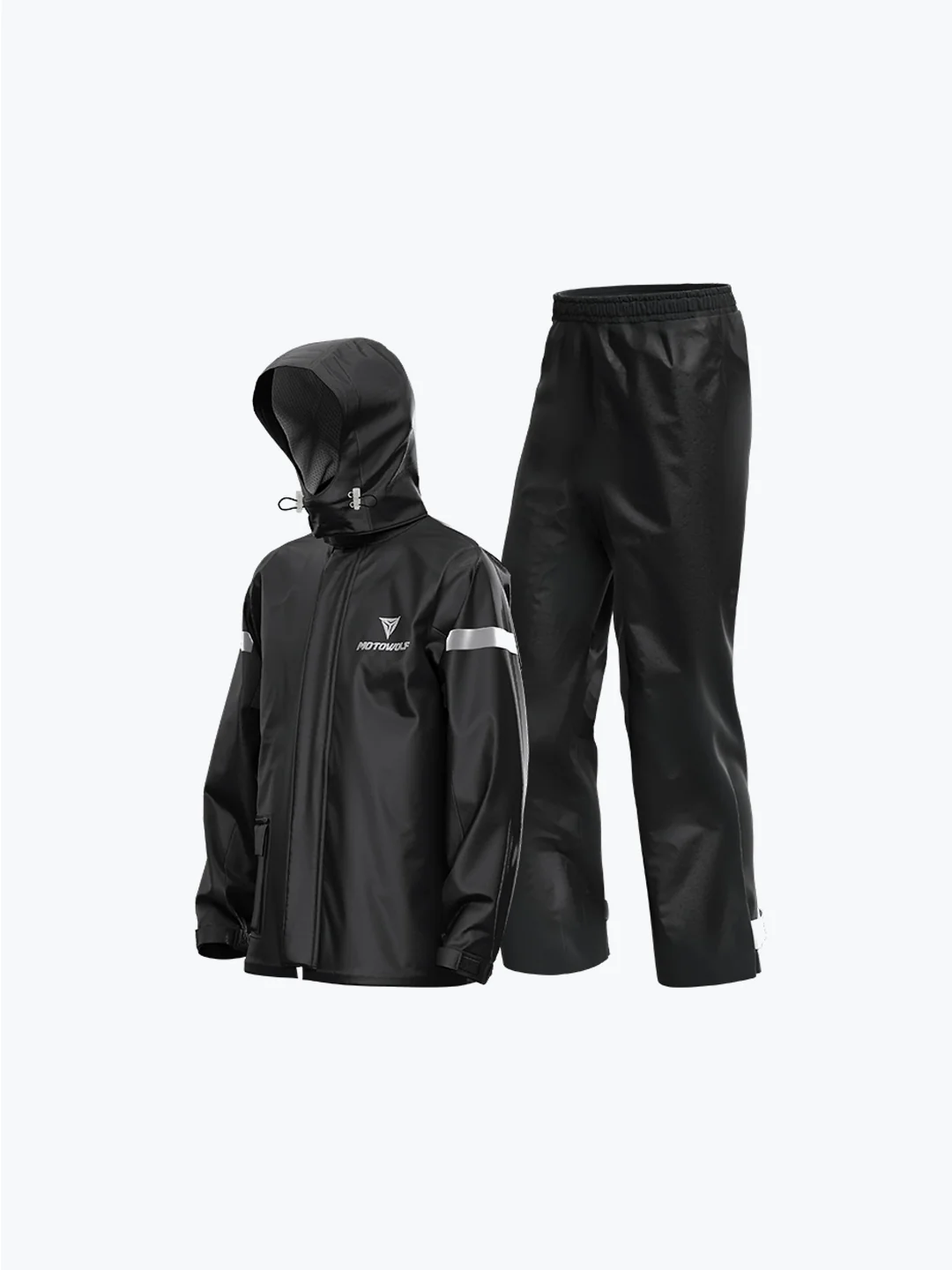 Motowolf Raincoat Black 0401 - Image 4