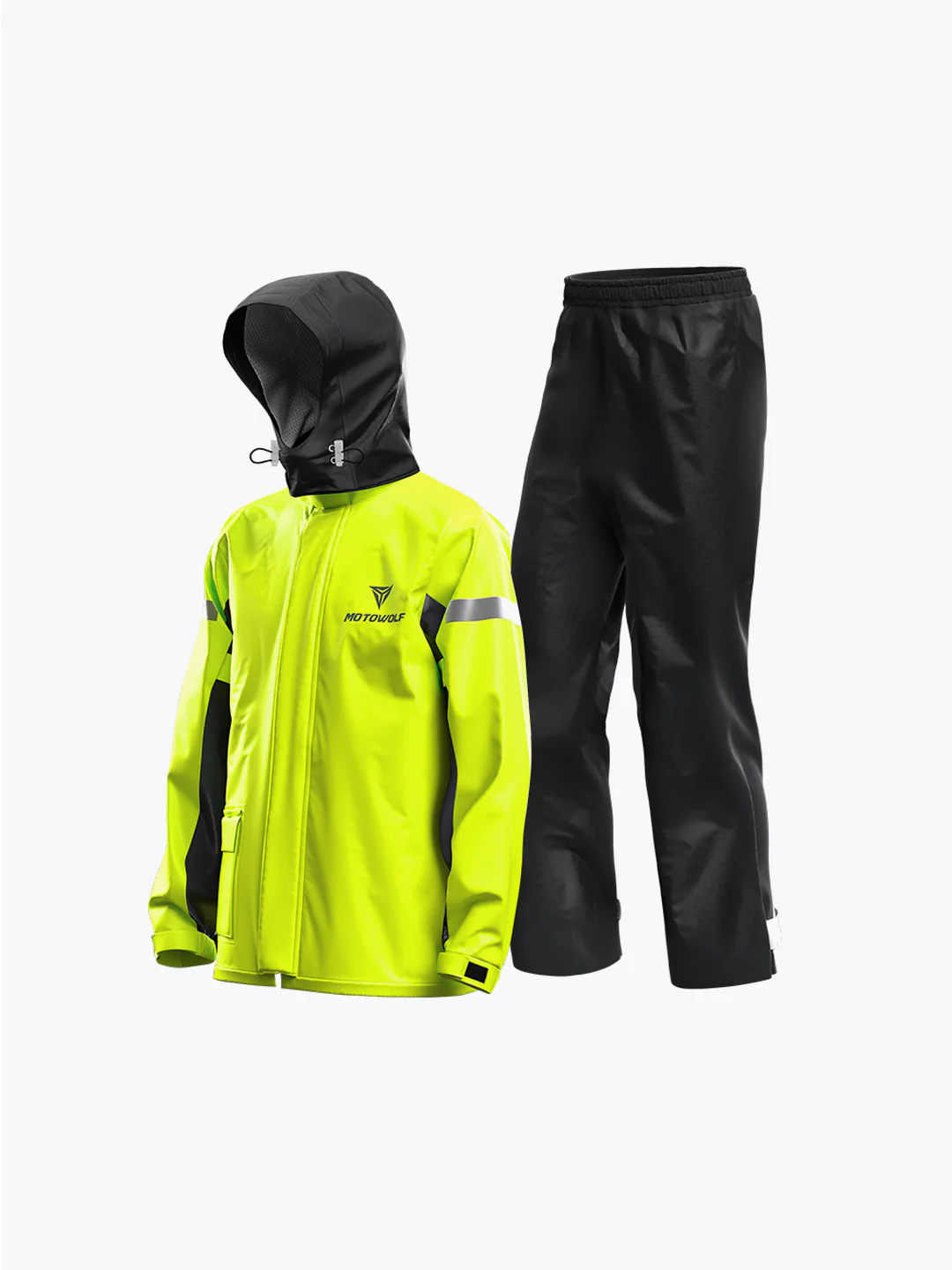 Motowolf Raincoat Yellow 0401 - Image 2