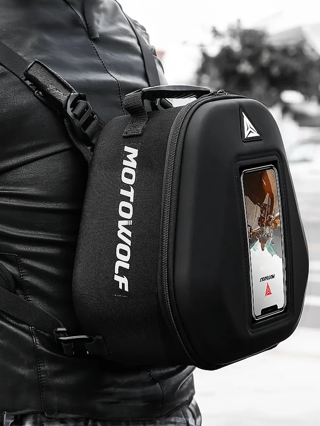 Motowolf Tank Bag Black 0702 - Image 4
