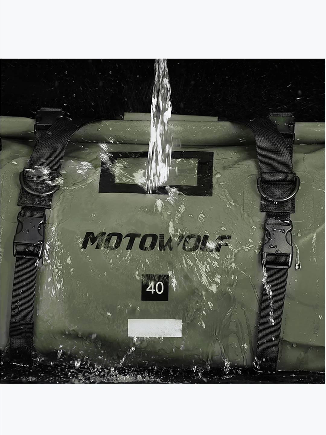 Motowolf Travel Bag Green 0717 - Image 4