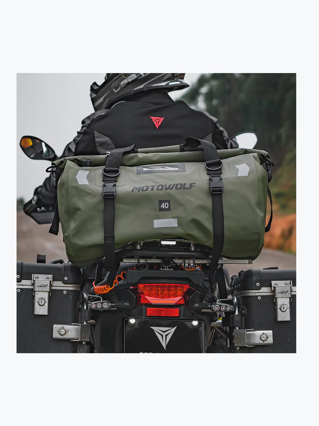 Motowolf Travel Bag Green 0717 - Image 5