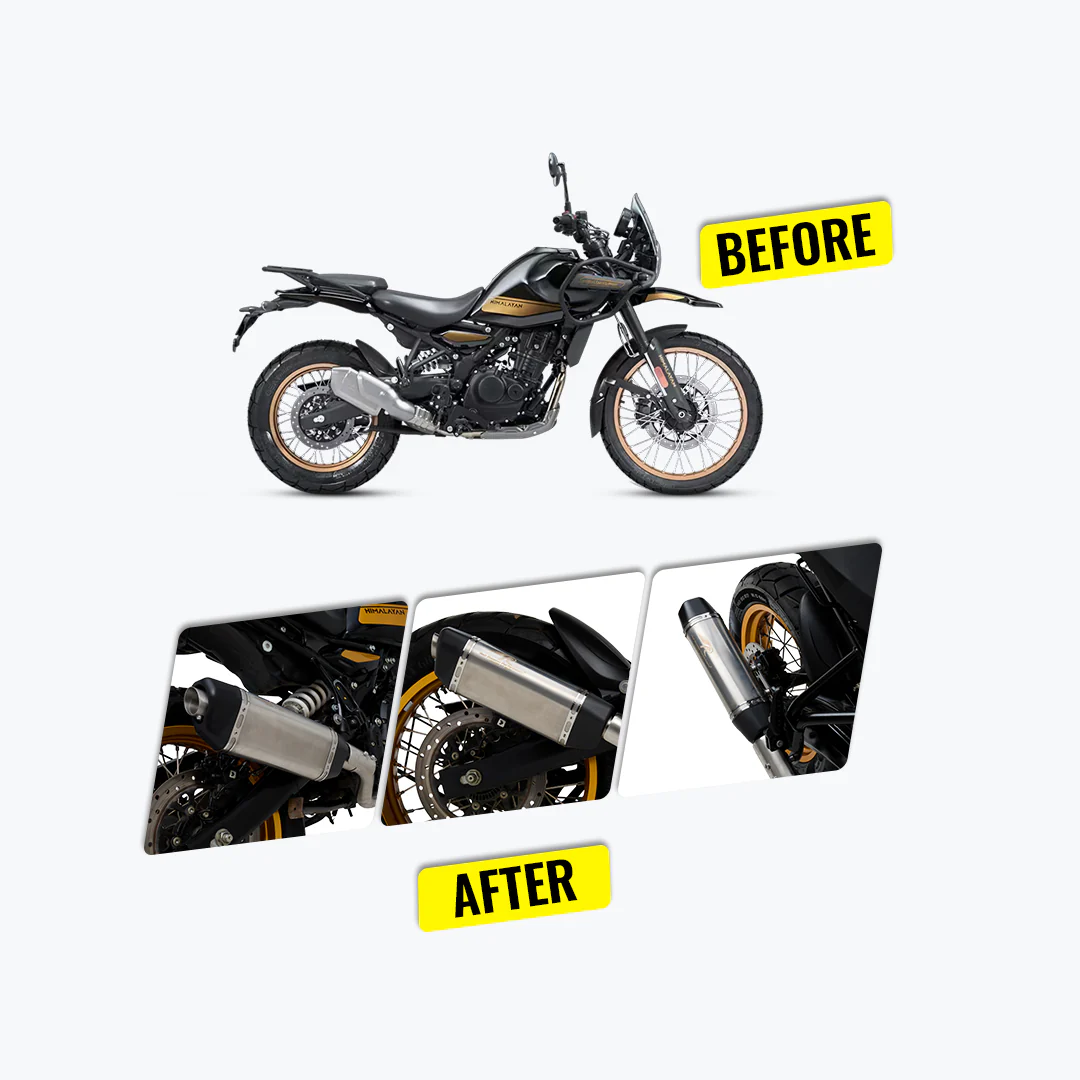 Red Rooster Performance Himalayan 450 Vertex PRO Exhaust Matte - Image 4