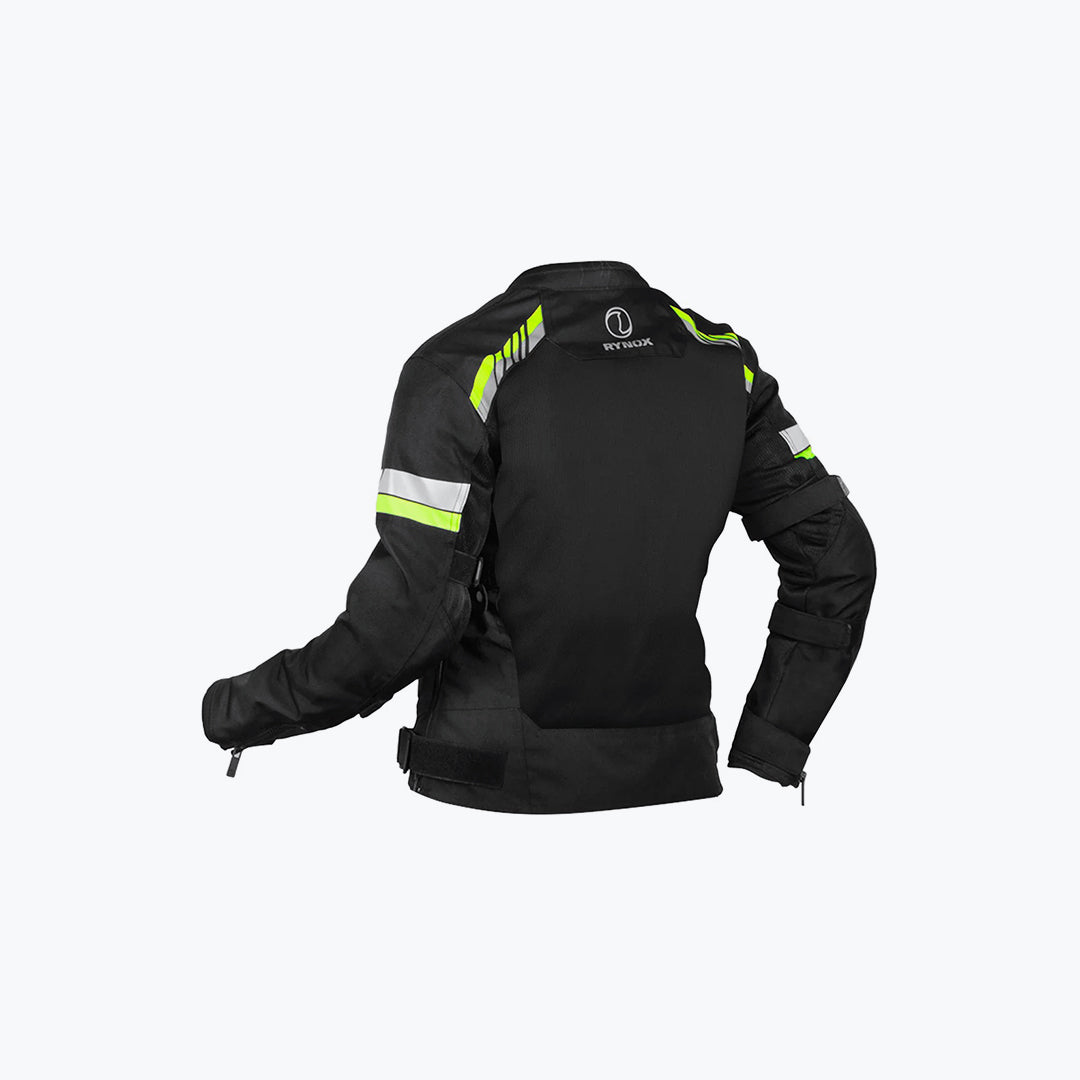RYNOX AIR GT 4 Women Jacket Black Fluoro Green - Image 2