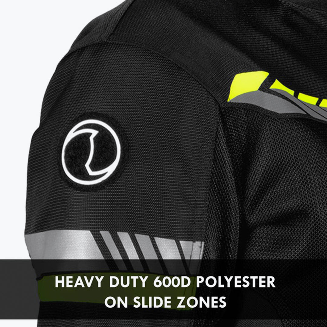 RYNOX AIR GT 4 Women Jacket Black Fluoro Green - Image 3