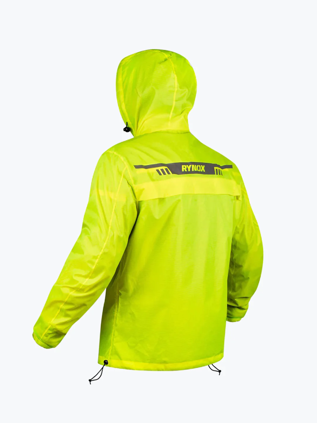Rynox H2GO Pro 3 Rain Jacket Hi-Viz Green - Image 2