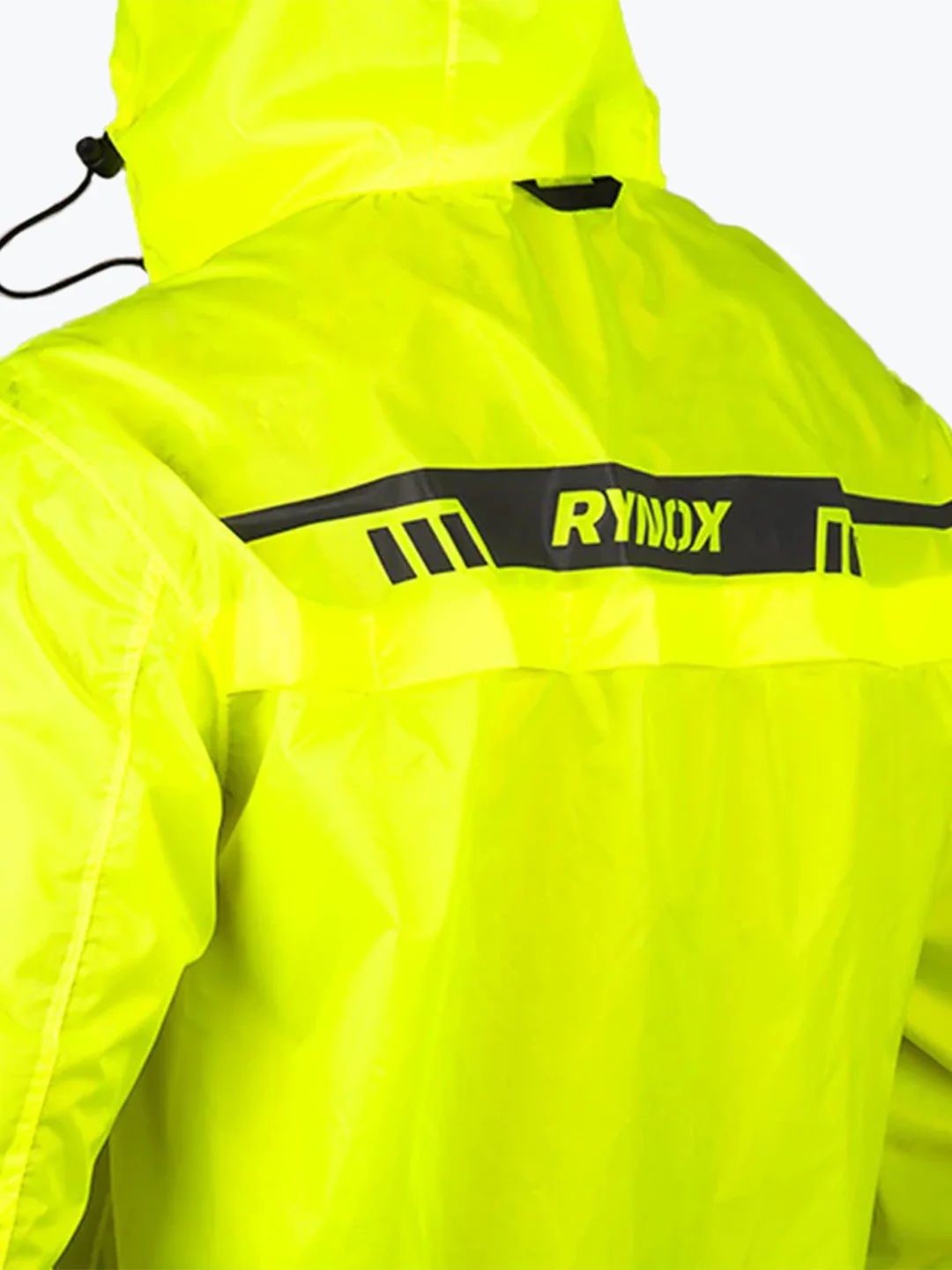 Rynox H2GO Pro 3 Rain Jacket Hi-Viz Green - Image 4