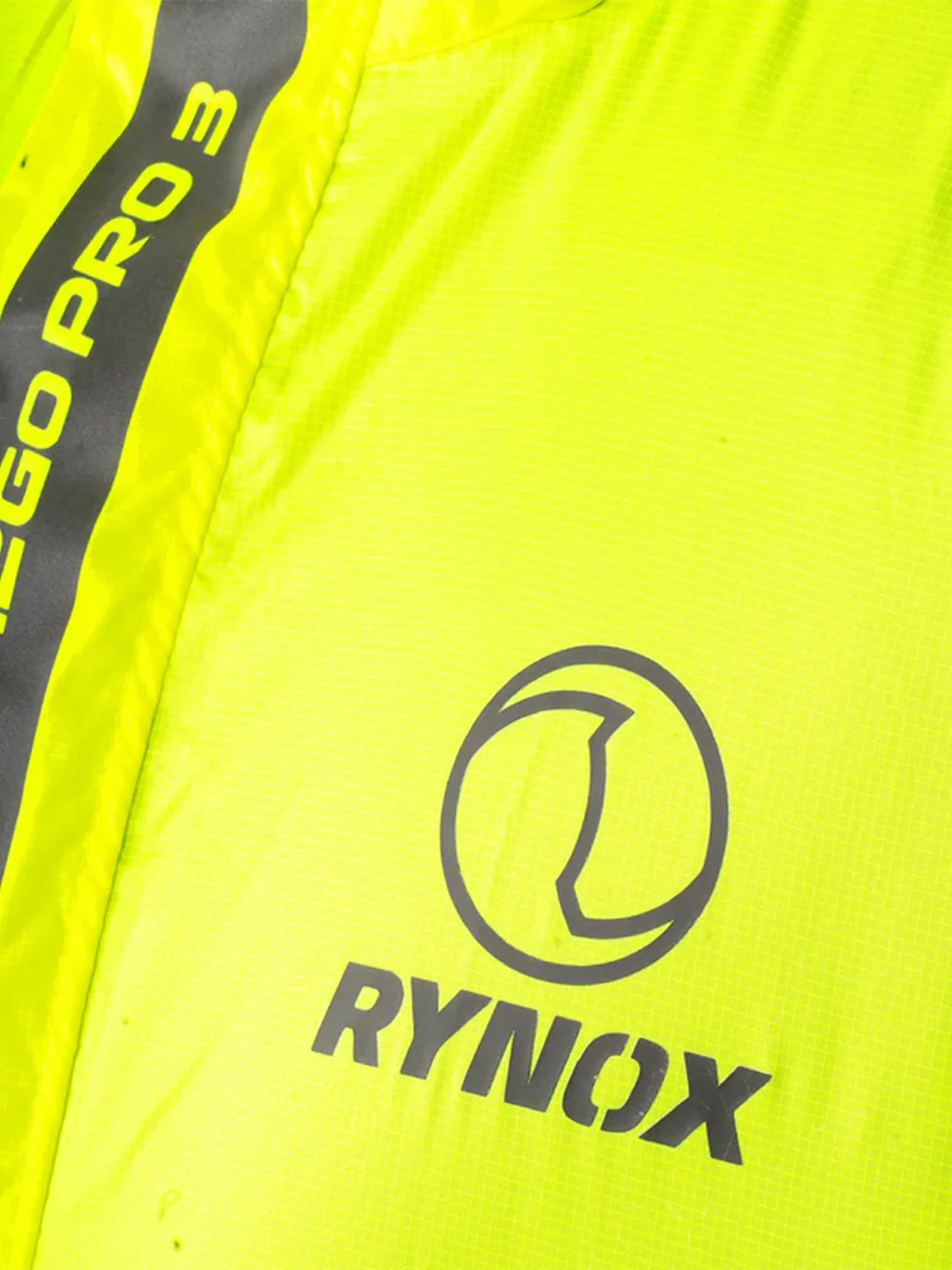 Rynox H2GO Pro 3 Rain Jacket Hi-Viz Green - Image 7