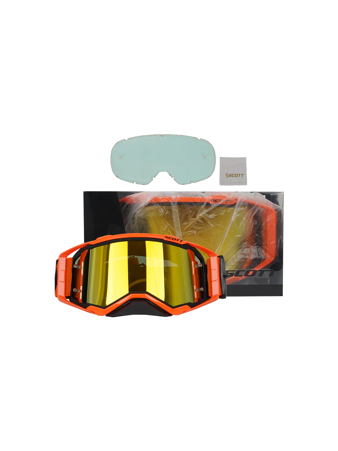 SCOTT Replica Goggles With Box ORG BLK.F BLK.N GOLD Tint - Image 3