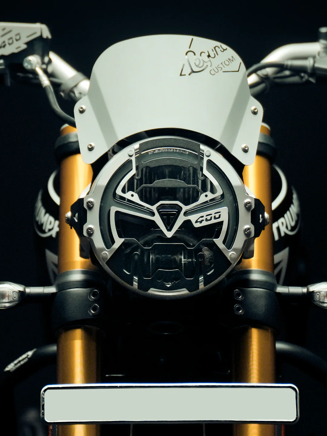 LEGUNDARY TRIUMPH SPEED 400/T4/SCRAMBLER 400XC COSMIC HEADLIGHT GRILL