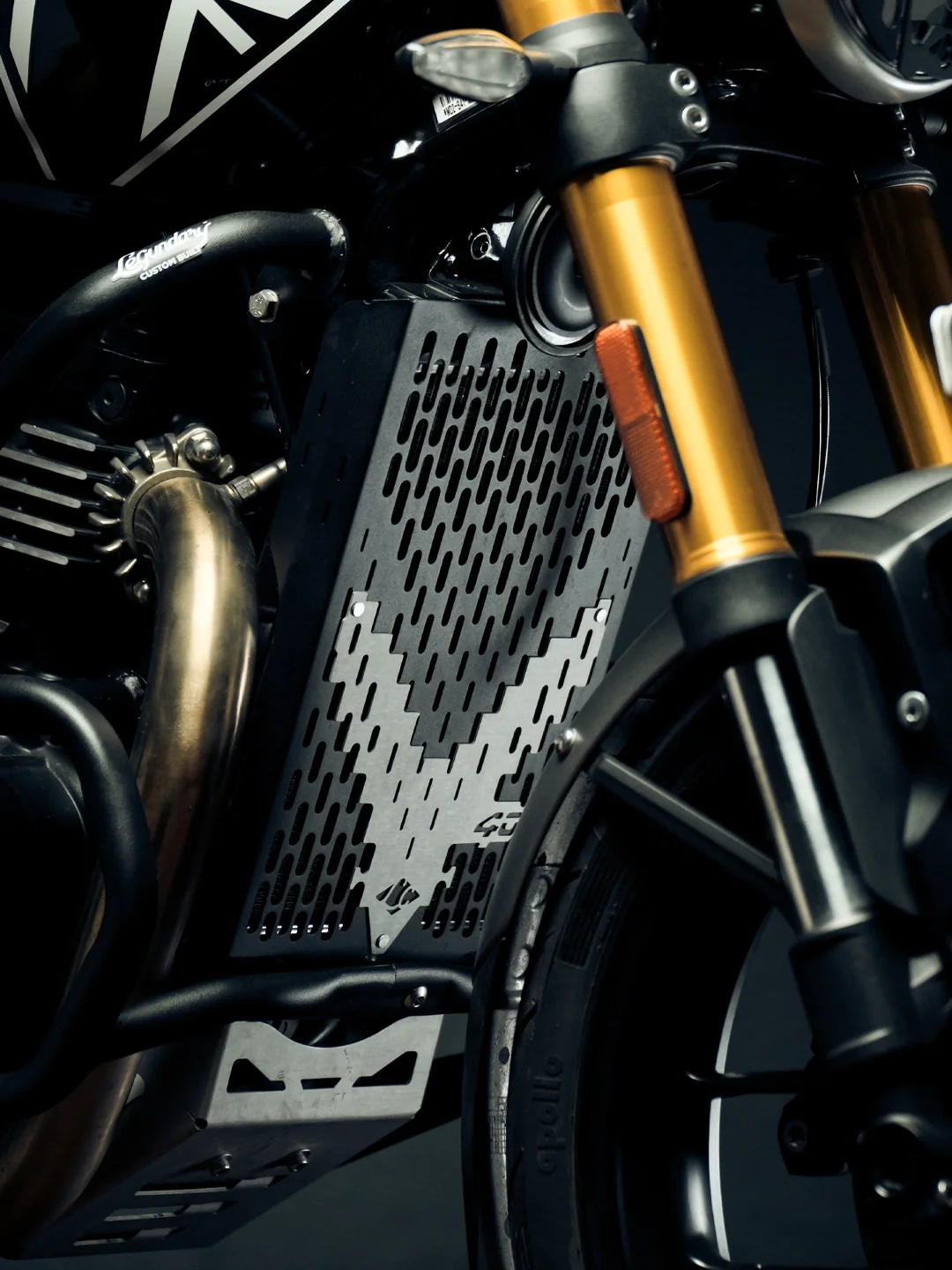 LEGUNDARY TRIUMPH SPEED 400/T4/SCRAMBLER 400XC/THRUXTON/ VECTOR RADIATOR GRILL - Image 3
