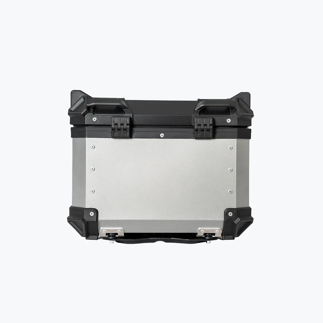 Top Case X45L Aluminium Silver With Back Rest Pad - Image 3